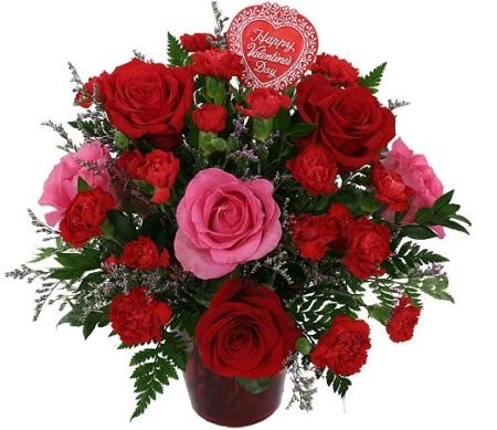 Roses and Carnations Vase product1185